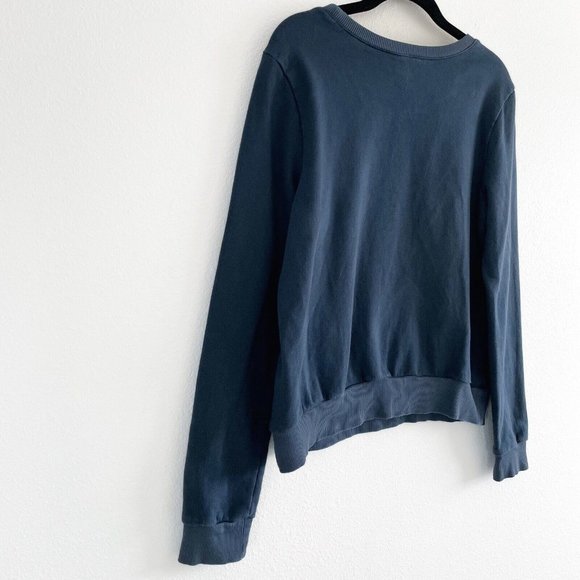 1901 Nordy Girl Graphic Women's Small Pullover Crewneck Sweatshirt Navy Pink - Picture 7 of 9